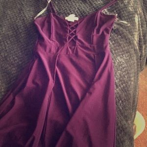 Purple prom dress